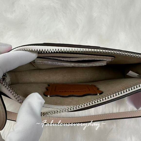 Coach Turned Pretty™ Small Wavy Shoulder Bag In Coachtopia Leather Cherry Print - Picture 10 of 12